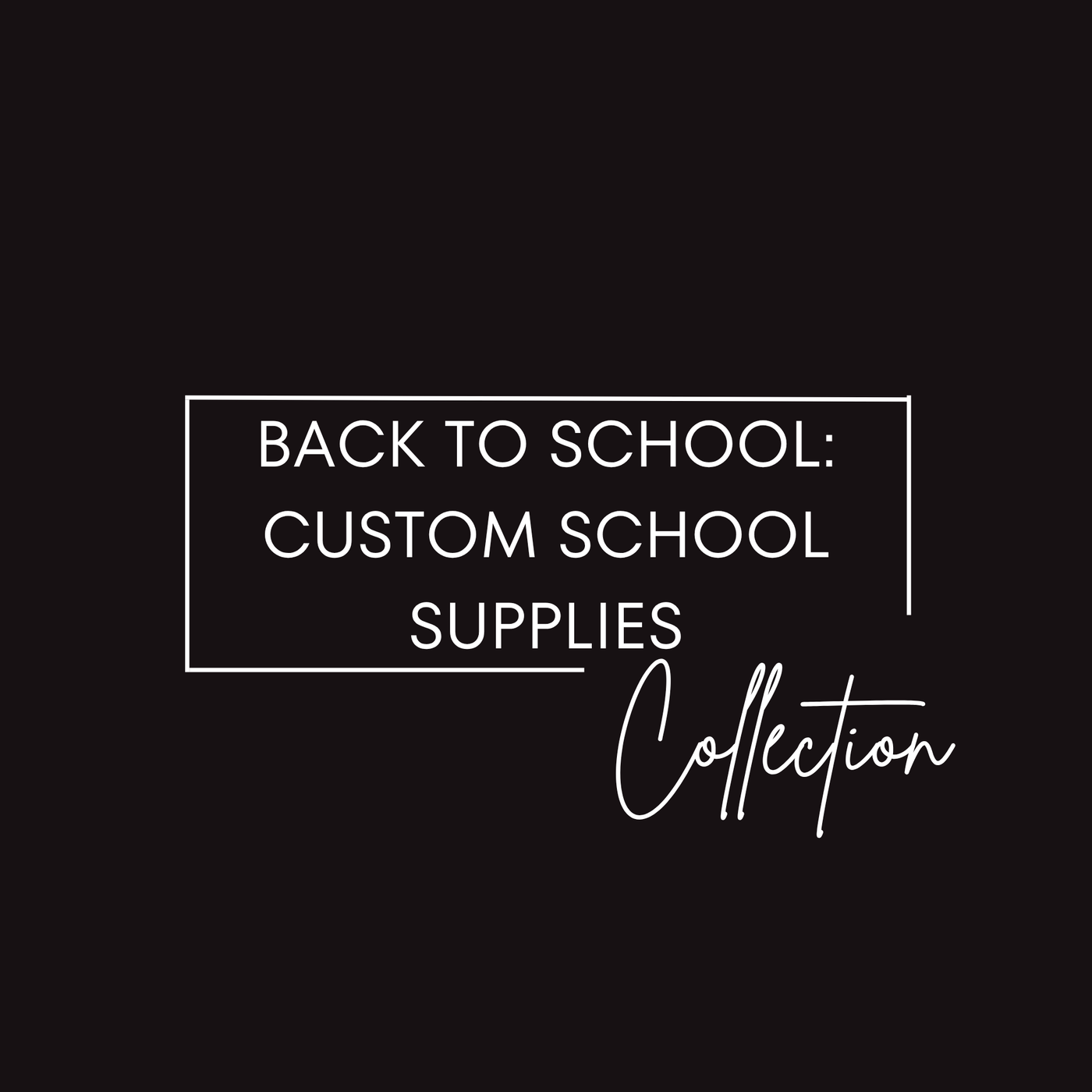 Back to School Templates: Custom School Supplies