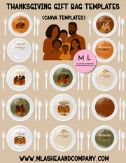 Canva Thanksgiving Plate Insert Templates