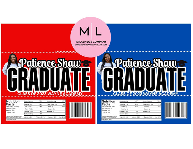 GRAD CHOCOLATE BAR CANVA TEMPLATE BUNDLE