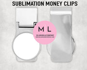 Sublimation Money Clips Blank (set of 3)
