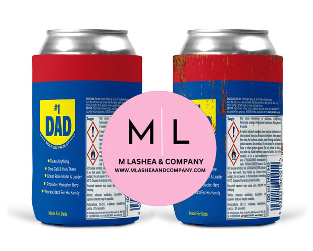 #1 Dad WD40 Can Koozie Drink Templates