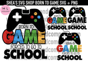Born To Game SVG + PNG Bundle