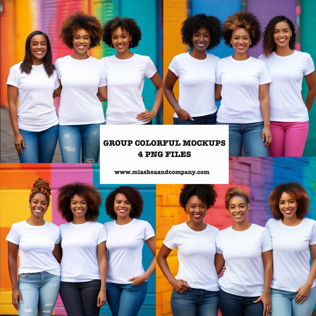 Group of Women Mock-Up (African American, Set of 4)