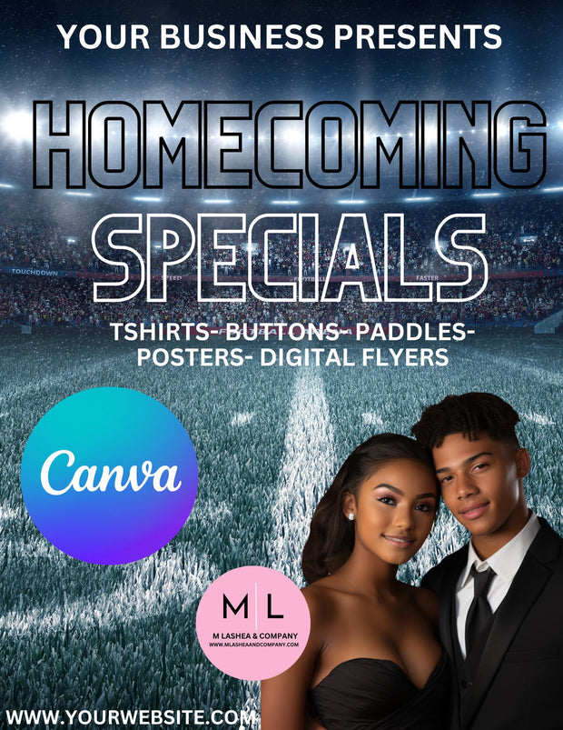 CANVA HOMECOMING SALES FLYER TEMPLATES