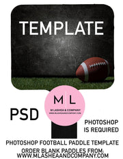 FOOTBALL PADDLE TEMPLATE (.psd)