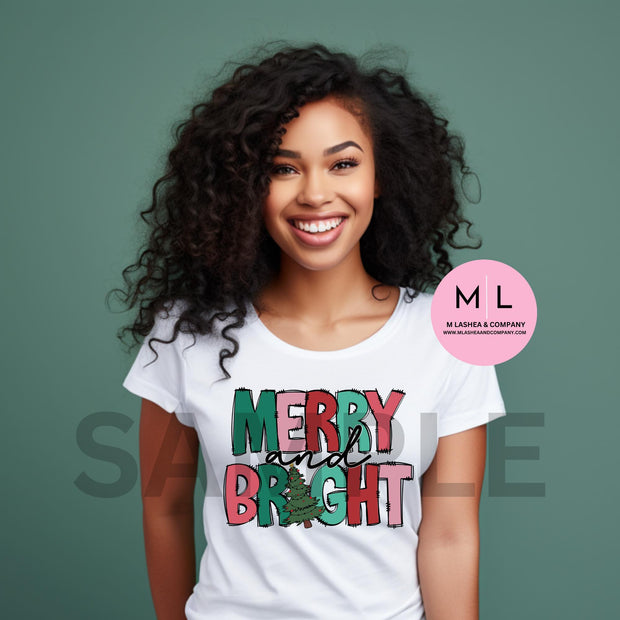 Merry & Bright DTF Transfers