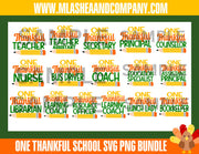 ONE Thankful School SVG-PNG Bundle