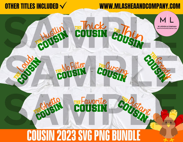 COUSINS 2023 SVG PNG BUNDLE