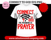 CONNECT TO GOD SVG PNG BUNDLE