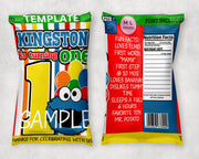 Cookie Monster Complete Birthday Chip Bag Bundle