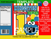 Cookie Monster Complete Birthday Chip Bag Bundle