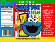 Cookie Monster Complete Birthday Chip Bag Bundle