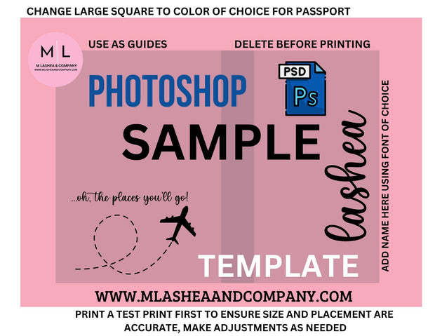 Oh the places you’ll go Passport Cover Template