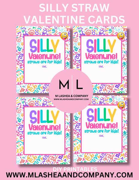 SILLY VALENTINE CARD PRINTABLES (PNG)