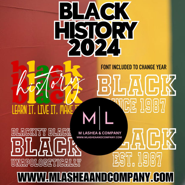 Black History 2024 SVG PNG BUNDLE