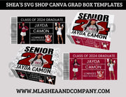 CANVA SENIOR GRAD BOX Templates