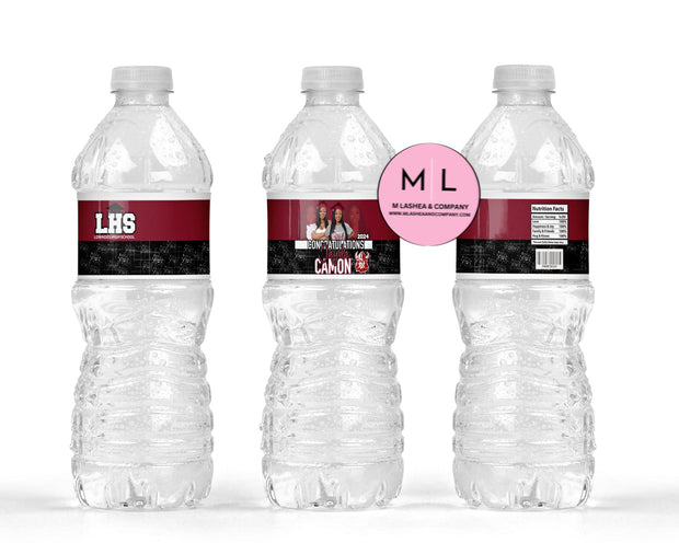 CANVA SENIOR Water Bottle Label Templates