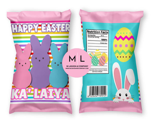 Canva Easter Chip Bag Templates
