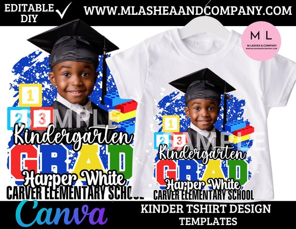 CANVA KINDER GRAD T-SHIRT DESIGN Templates