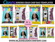Canva Kinder Grad Chip Bag Template Bundle
