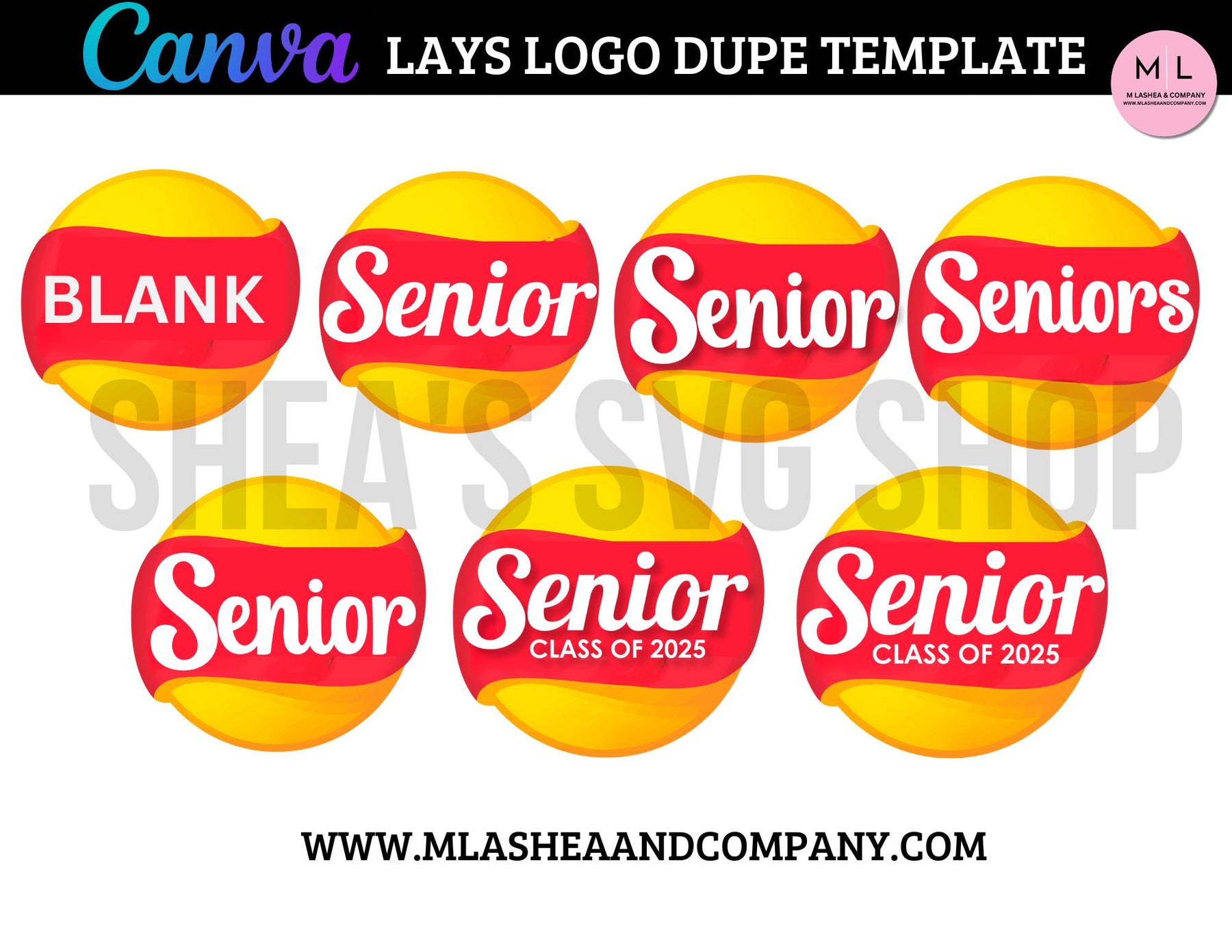 Canva Lays Chip Bag logo Dupe Template Bundle M LaShea & Company