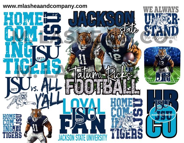 Jackson State University SVG/PNG Bundle – M LaShea & Company