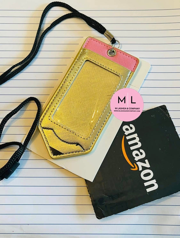 Pencil Badge - Card Holder