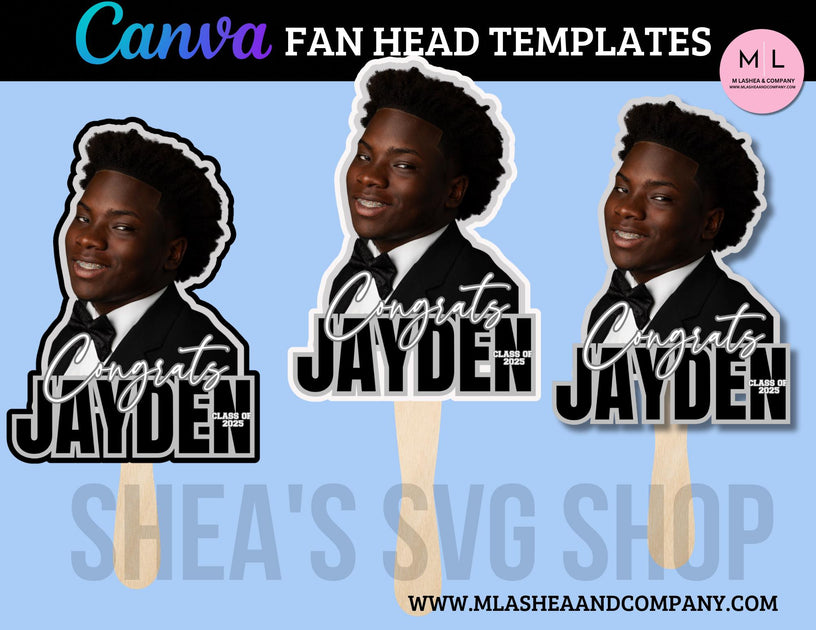 Grad Fathead + Sticker Templates (Canva Template) – M LaShea & Company