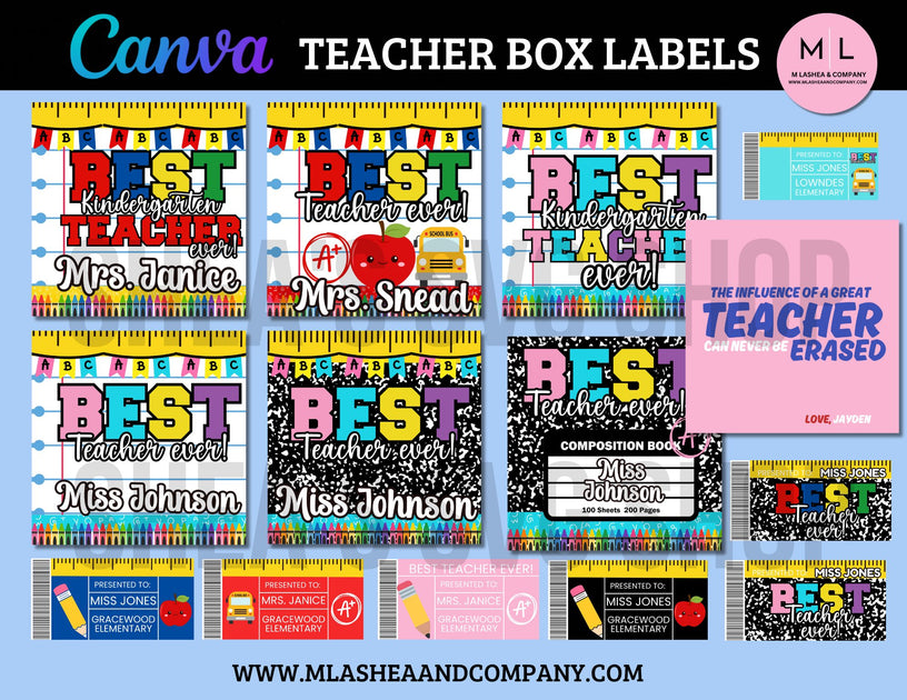 Teacher Box Templates (Canva Template) – M LaShea & Company