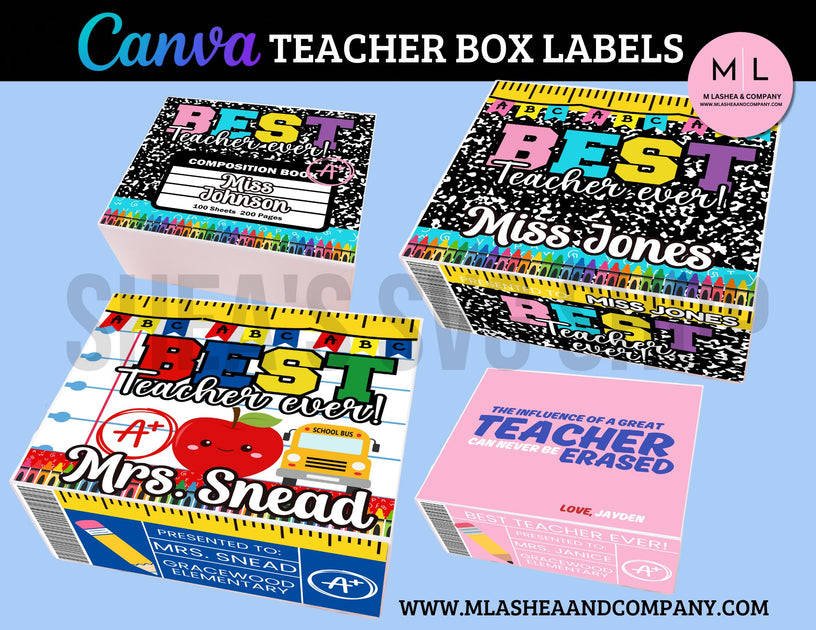 Teacher Box Templates (Canva Template) – M LaShea & Company