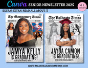 Canva Senior 2025 Newsletter Templates (Canva Template)