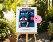 Grad Welcome Sign Templates (Canva Template)