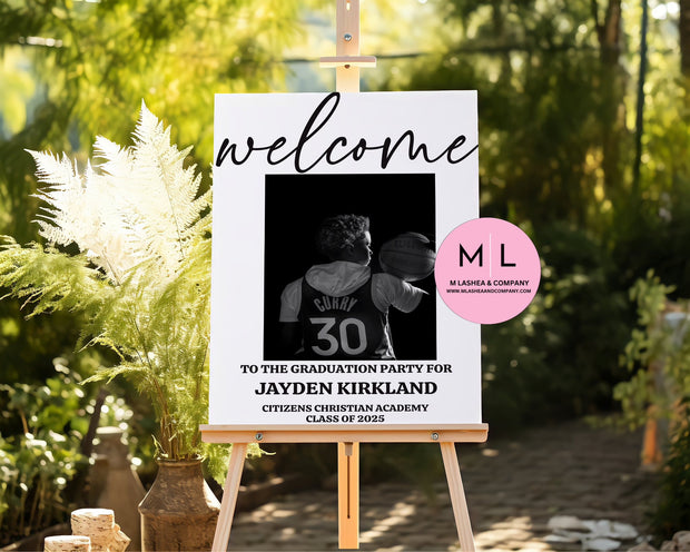 Grad Welcome Sign Templates (Canva Template)