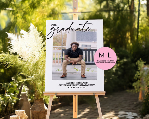 Grad Welcome Sign Templates (Canva Template)