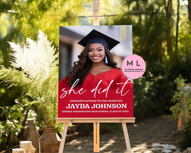 Grad Sign Canva Templates