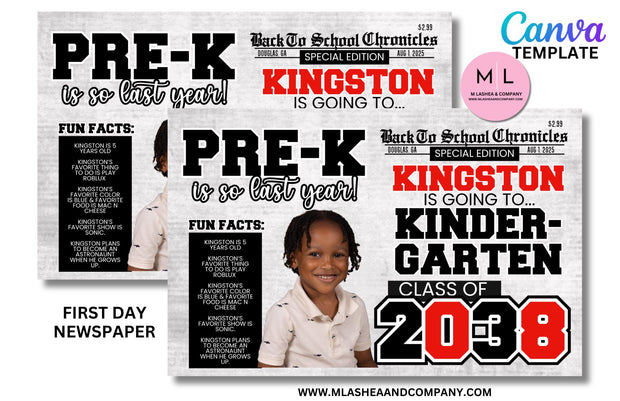 CANVA BACK TO SCHOOL FULL NEWSPAPER TEMPLATE