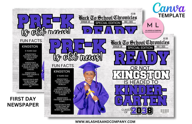 CANVA BACK TO SCHOOL FULL NEWSPAPER TEMPLATE