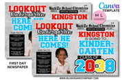 CANVA BACK TO SCHOOL FULL NEWSPAPER TEMPLATE