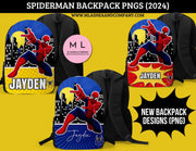 Full Backpack Designs PNG Bundle