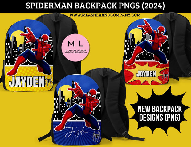 Full Backpack Designs PNG Bundle