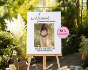 Baby Shower Welcome Sign (Canva Templates)