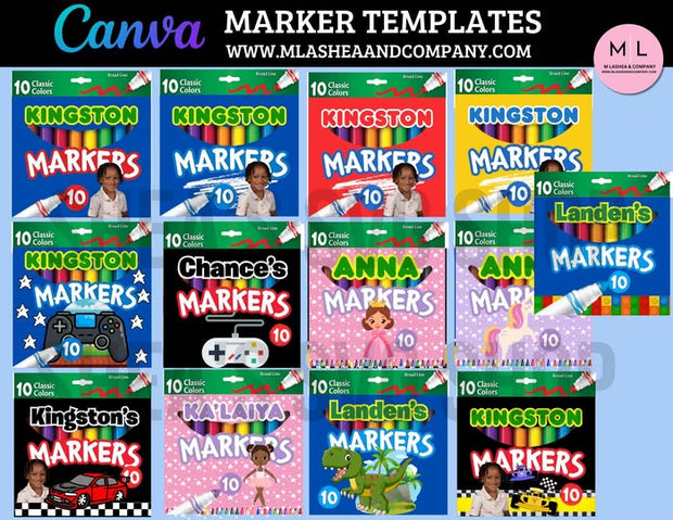 Canva Marker Templates
