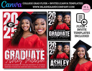 CANVA GRAD FLYER + INVITE TEMPLATES