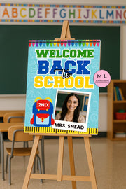 Back to School Welcome Sign Templates (Canva Template)