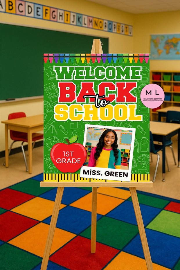 Back to School Welcome Sign Templates (Canva Template)