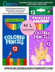 Canva Colored Pencil Cover Templates (Canva Template)