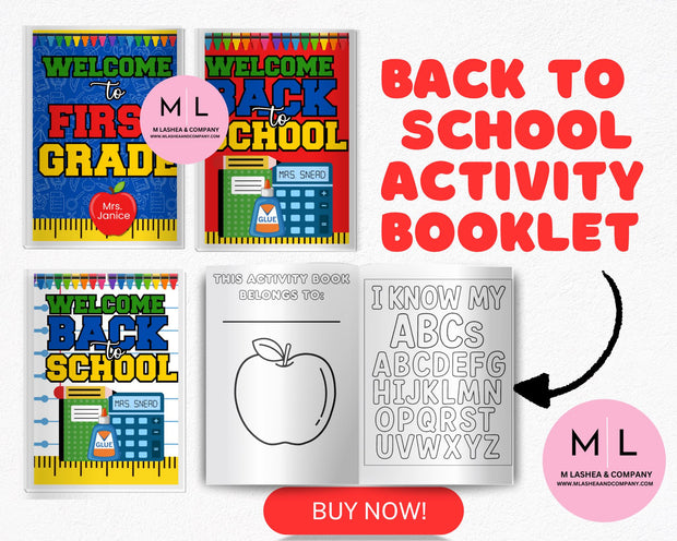 Back to School Activity Book Template (Canva Templates)