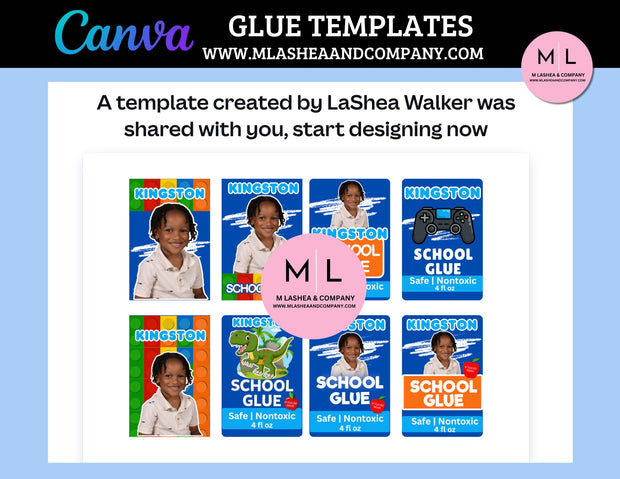 Canva Glue Templates