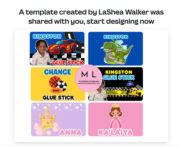 Canva Glue Stick Templates