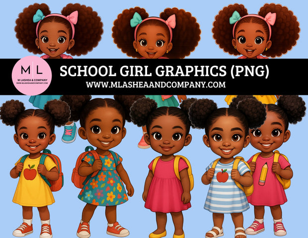 School Girl Graphics Vol 1 (PNG)